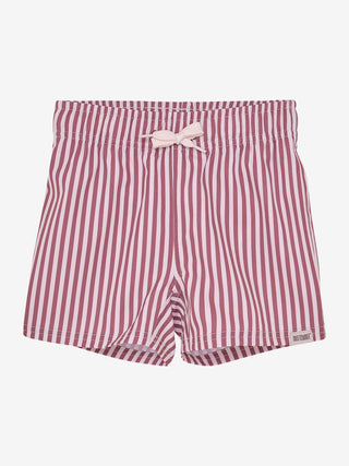 Badehose Mahogany Rot gestreift von Huttelihut