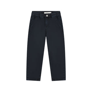 Baumwollhose Fit Elastic Navy von Stains & Stories