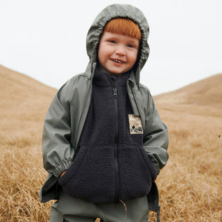 Fleecejacke Helge Black Sea von Wheat