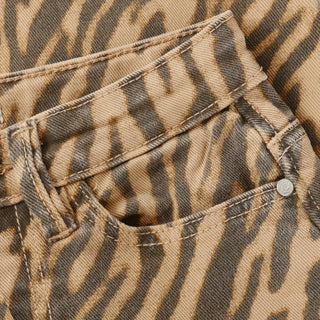 Jeans Barrel Fit mit Tigerprint von Daily7Kids