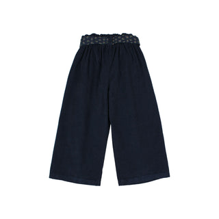 Soft Velour Cordhose Navy Blau von Búho Barcelona