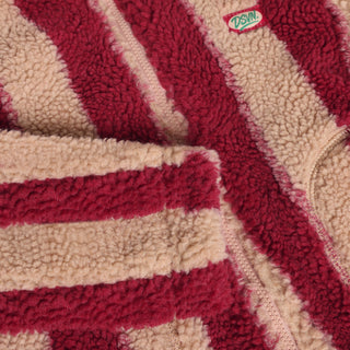 Teddy Jacket Rot gestreift von Daily7Kids