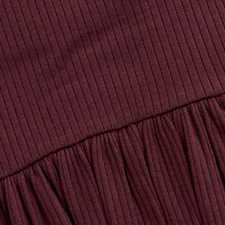 Modal Langarmkleid Vineyard Wine Weinrot von Creamie