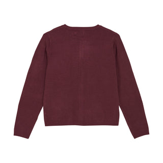 Bambustrick Cardigan Vineyard Wine von Creamie
