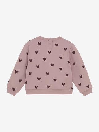 Sweatshirt Woodrose mit Herzprint von Creamie