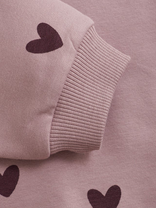 Sweatshirt Woodrose mit Herzprint von Creamie