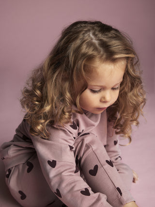 Sweatshirt Woodrose mit Herzprint von Creamie