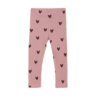Leggings Woodrose mit Herzprint von Creamie