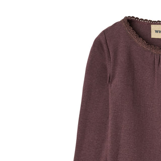 Modal Rib-Langarm-Body Lotta Fudge von Wheat