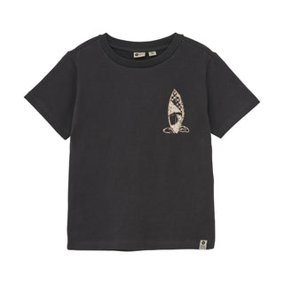 T-Shirt Schwarz mit Surfbrettprint von Daily7Kids