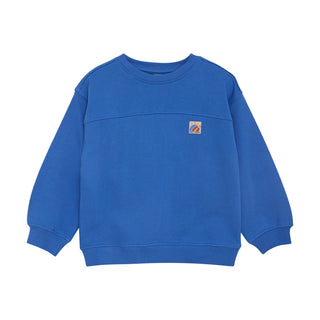 PULLOVER KNALLIG BLAU MIT RÜCKENPRINT VON DAILY7KIDS