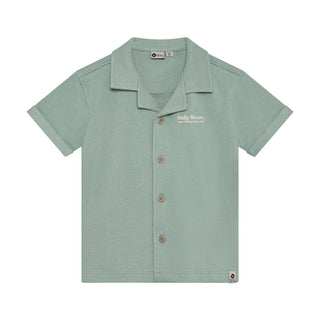 Polo T-Shirt Hemd Green Milieu Grün mit Rückenprint von Daily7Kids