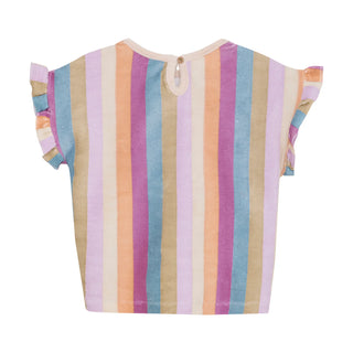 Terry Shirt Bunt gestreift von Daily7Kids