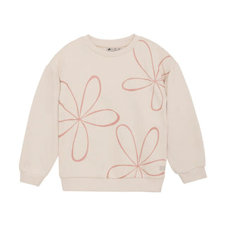 Sweater Sandshell mit Rosa Blumenprint von Daily7Kids