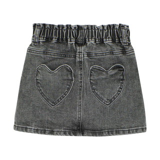 Jeans-Jupe Denim Schwarz von Daily7Kids