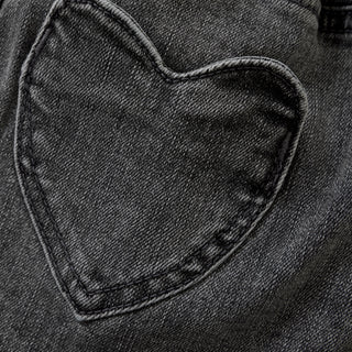 Jeans-Jupe Denim Schwarz von Daily7Kids