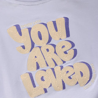Sweater Hellblau mit Stickerei von Daily7Kids