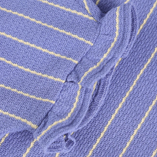 Baumwolle T-Shirt Blau mit gelben Streifen von Daily7Kids