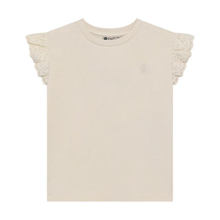 Baumwolle T-Shirt Sandschell mit Stickerei von Daily7Kids