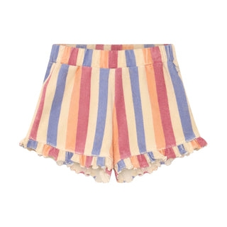 Terry Shorts Beige-Bunt gestreift von Daily7Kids