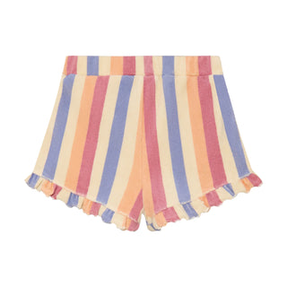 Terry Shorts Beige-Bunt gestreift von Daily7Kids