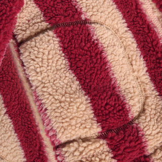 Teddy Jacket Rot gestreift von Daily7Kids