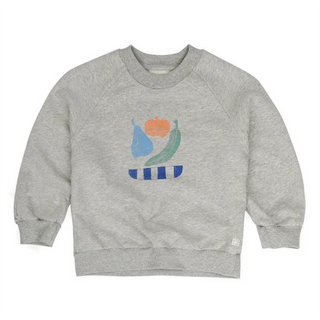 Sweatshirt Grau mit Fruchprint von Sproet & Sprout