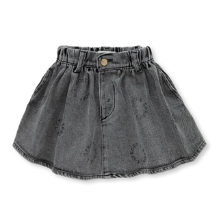 Jeansrock schwarz verwaschen mit Sproet-Logo von Sproet & Sprout