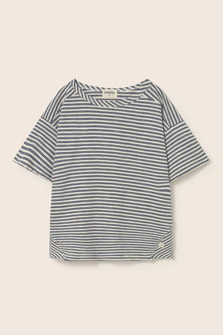 T-Shirt Alan Blau-Weiss gestreift von Cozmo