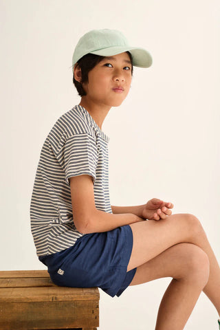 T-Shirt Alan Blau-Weiss gestreift von Cozmo