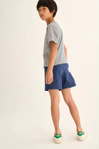 T-Shirt Alan Blau-Weiss gestreift von Cozmo