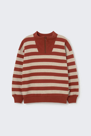 Pullover Alexis Braun-Grau gestreift von Cozmo