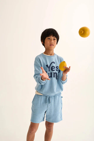 Sweater Atlas Hellblau "Yes Sun" von Cozmo