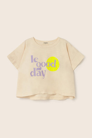 T-Shirt Aura Ivory "good day" von Cozmo