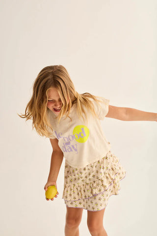 T-Shirt Aura Ivory "good day" von Cozmo