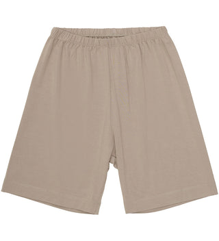 Bambus Kurzarm Pyjama Set Beige mit Autoprint von Minymo