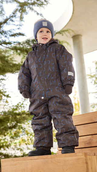 Schneeanzug Ombre Blue mit Stay Cool Print von Minymo