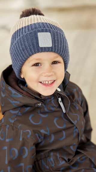 Winterjacke Ombre Blue mit Stay Cool Print von Minymo