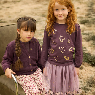 Strickjacke Huckleberrry Violett von Minymo