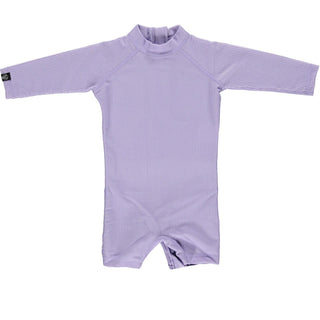 Baby UV Badeanzug Langarm gerippt Lavendel von Beach & Bandits