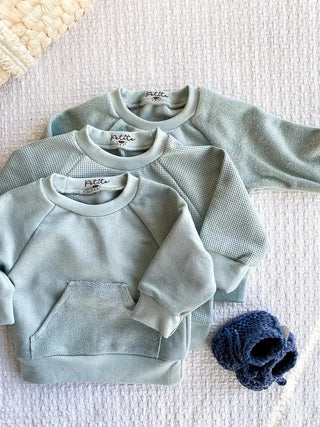 Babykombi Jogginghose und Sweatshirt aus Baumwolle Blau