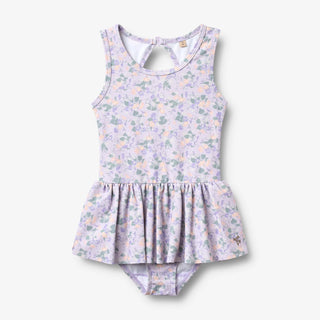 UV Badekleid Erna Purple Light Petunias Wheat