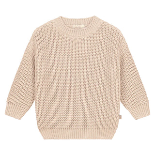 Strickpullover Moon Beige für Kinder von Yuki
