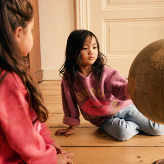 Strickpullover Fancy mit Bisou Motiv von Daily7Kids