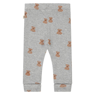 Modal Lange Babyhose Grau mit Bärenprint von A Tiny Story