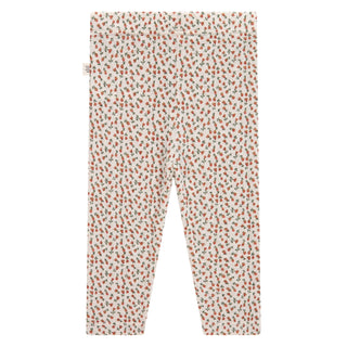 Modal Lange Babyhose Beige mit Blumenprint von A Tiny Story