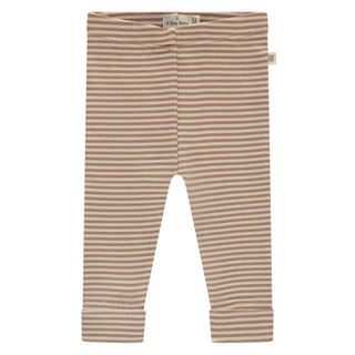 Modal Lange Babyhose Braun-Weiss gestreift von A Tiny Story