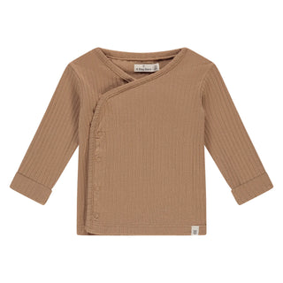 Modal Langarm Baby Wickelshirt Braun von A Tiny Story
