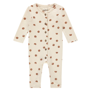 Modal Babystrampler Beige mit Cookieprint von A Tiny Story