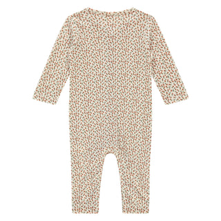 Modal Babystrampler Beige mit Blumenprint von A Tiny Story